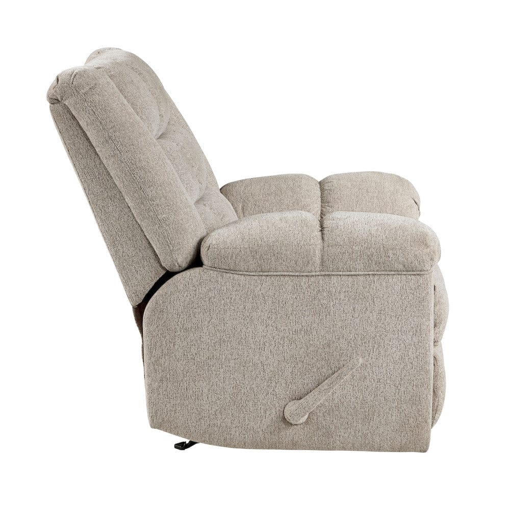 Homelegance  - Baldwin Rocker Reclining Chair in Light brown - 9726BR-1  view 2