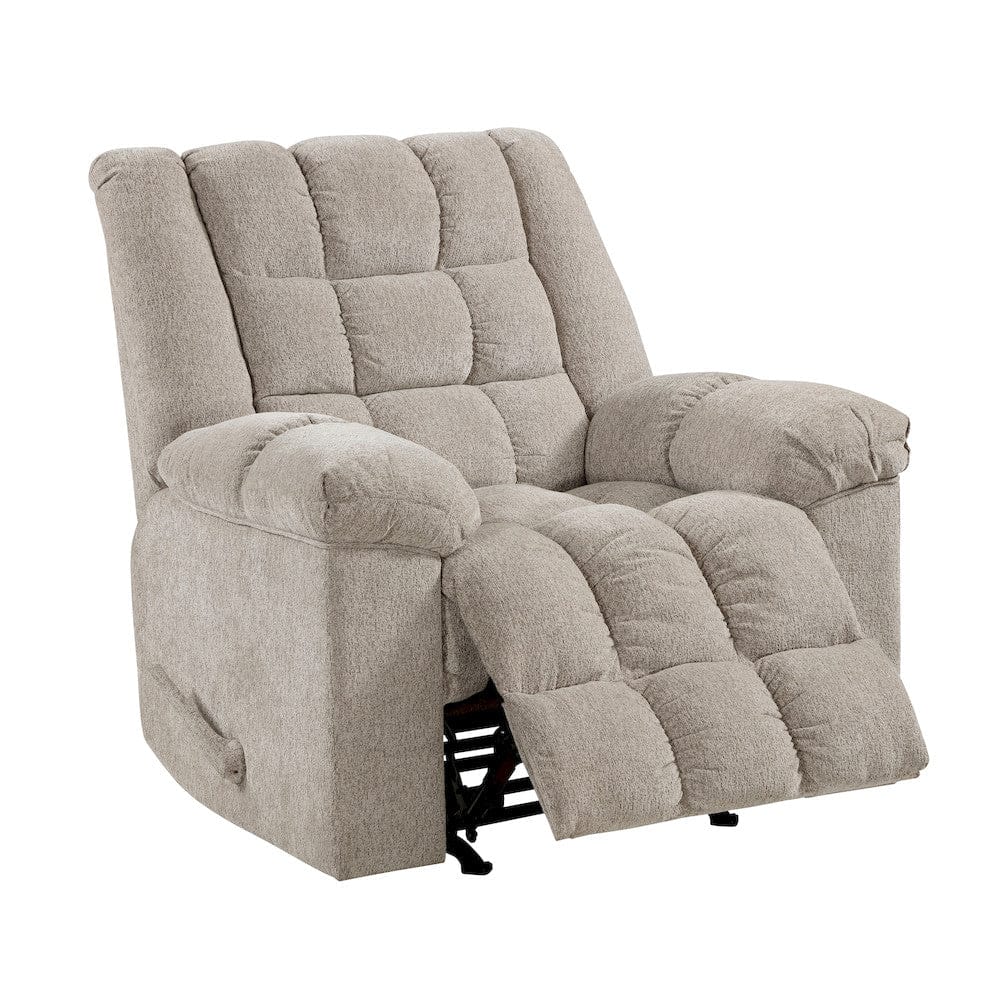 Homelegance  - Baldwin Rocker Reclining Chair in Light brown - 9726BR-1  view 7