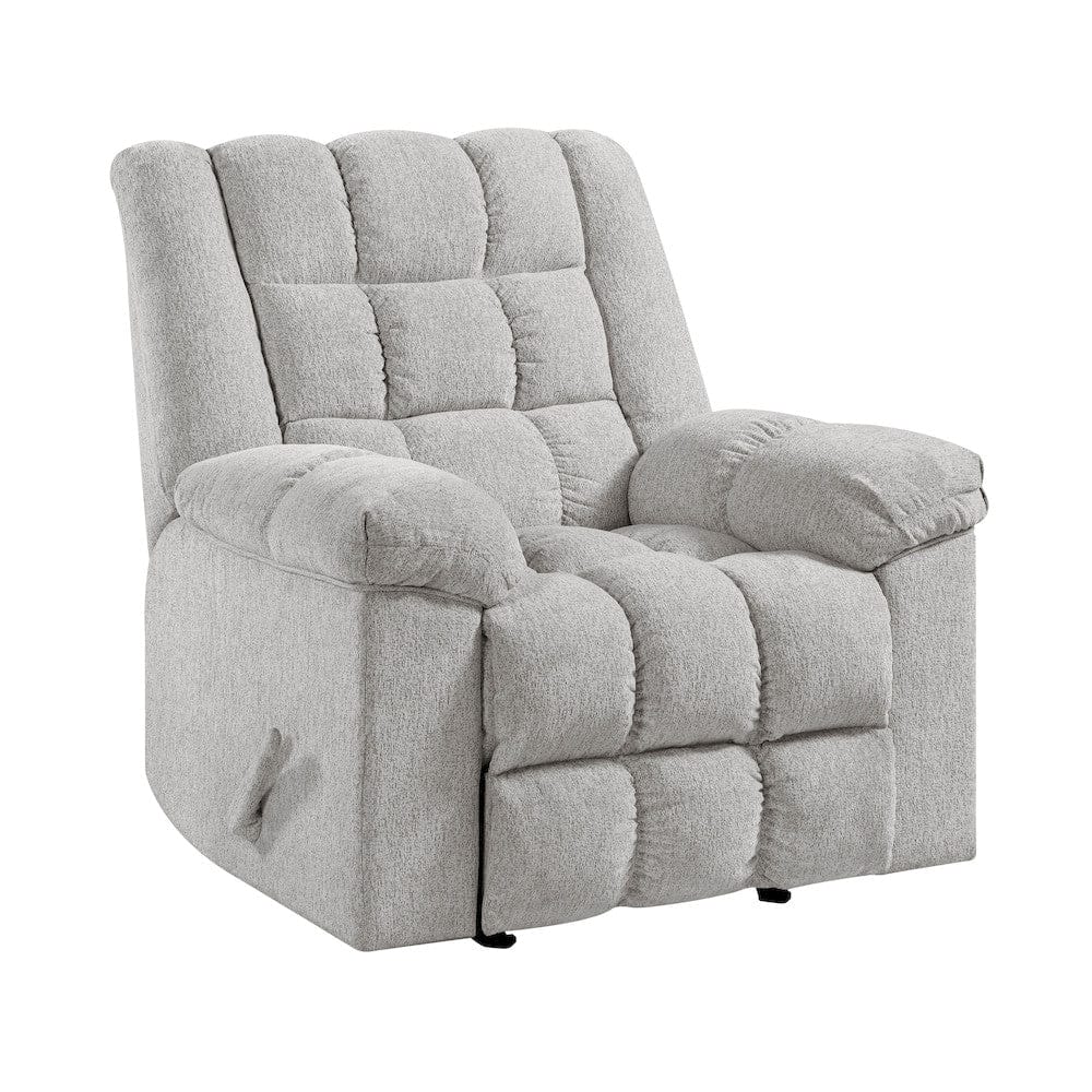 Homelegance  - Baldwin Rocker Reclining Chair in Light gray - 9726LG-1  view 1