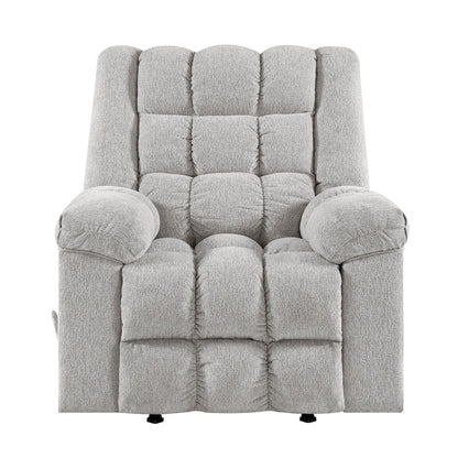 Homelegance  - Baldwin Rocker Reclining Chair in Light gray - 9726LG-1  view 2