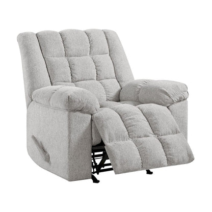 Homelegance  - Baldwin Rocker Reclining Chair in Light gray - 9726LG-1  view 8