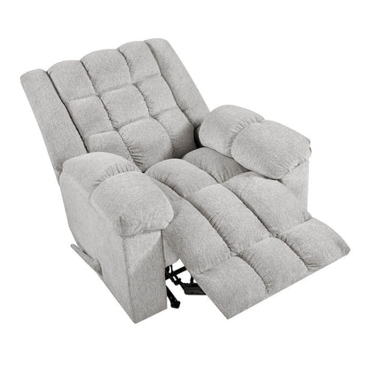 Homelegance  - Baldwin Rocker Reclining Chair in Light gray - 9726LG-1  view 9