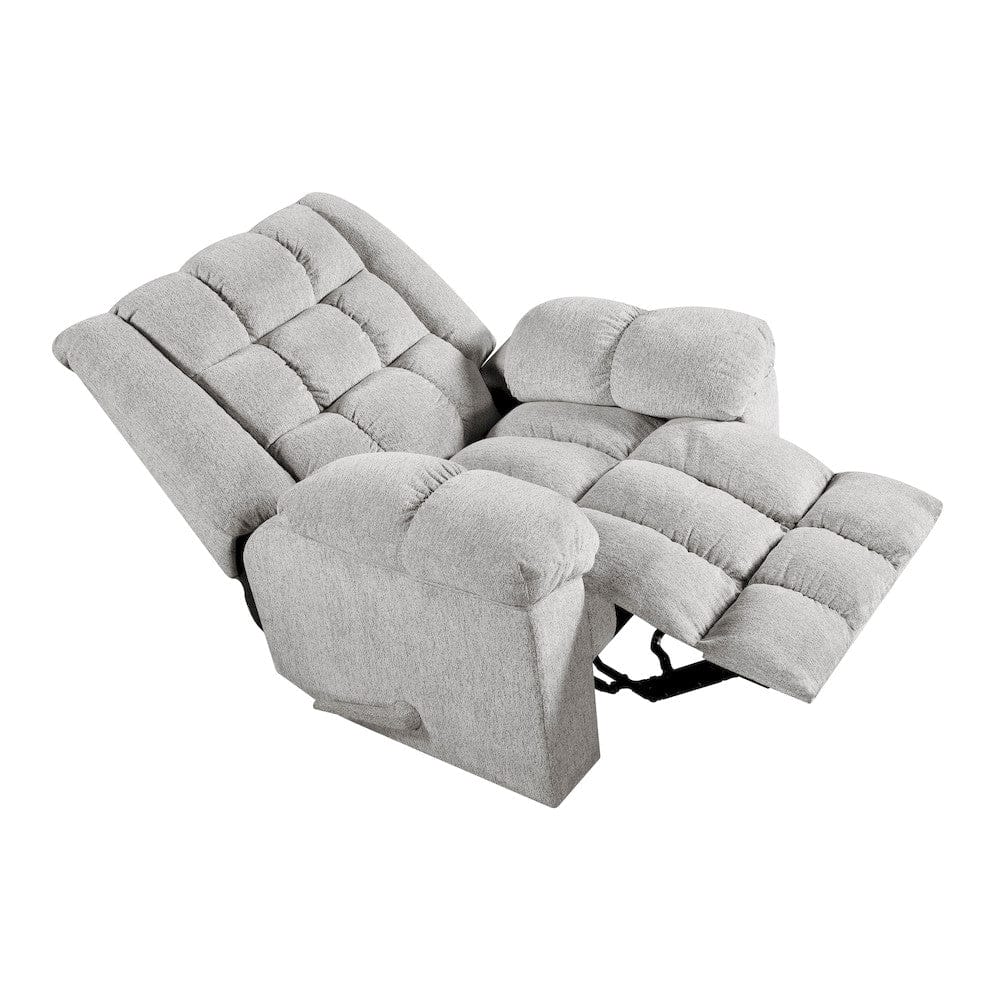 Homelegance  - Baldwin Rocker Reclining Chair in Light gray - 9726LG-1  view 10