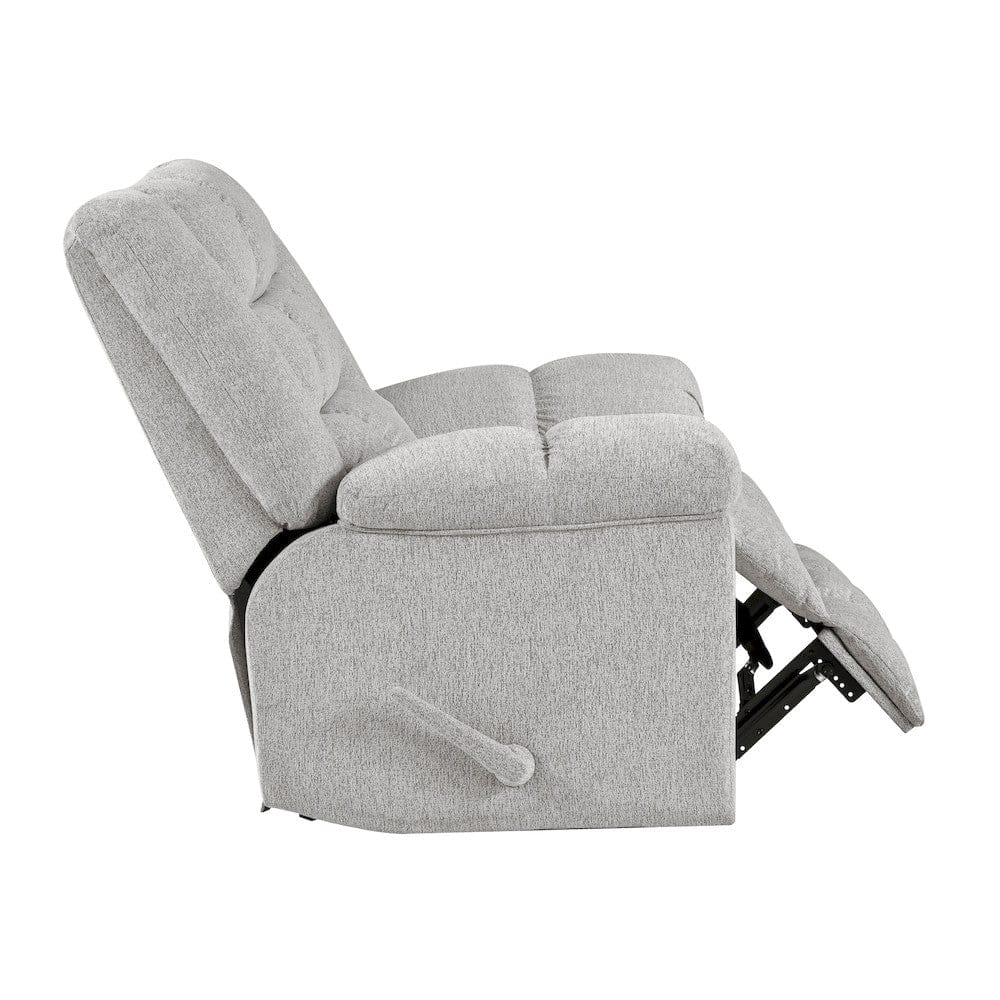 Homelegance  - Baldwin Rocker Reclining Chair in Light gray - 9726LG-1  view 11