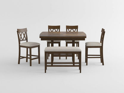 Homelegance  - Balin Counter Height Bench in Gray - 5716RFAK-24BH  view 6