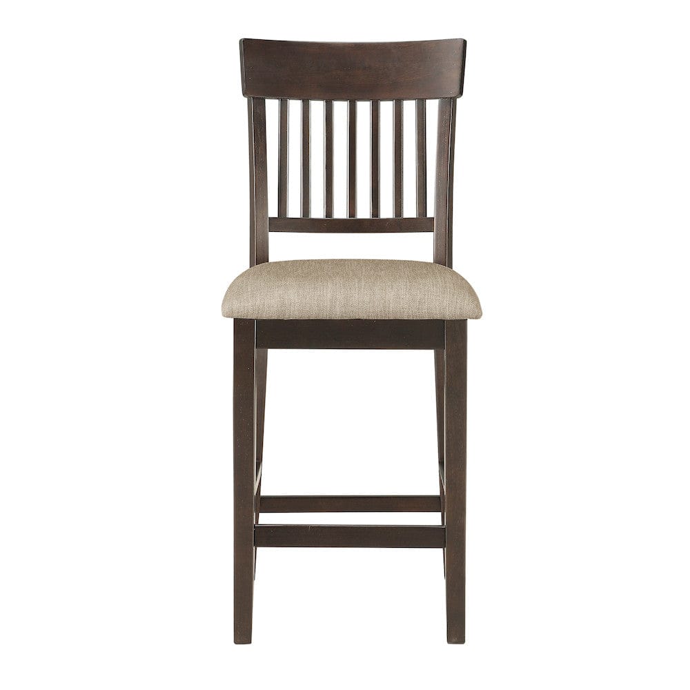 Homelegance  - Balin Counter Height Chair, Slat Back in Brown - 5716-24S1  view 2