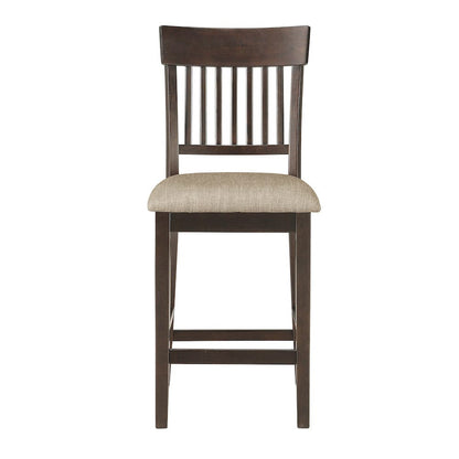 Homelegance  - Balin Counter Height Chair, Slat Back in Brown - 5716-24S1  view 2