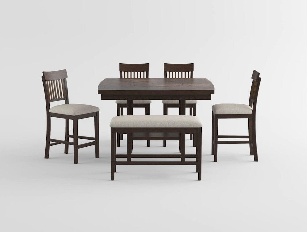 Homelegance  - Balin Counter Height Table W/ Lazy Susan - 5716-36  view 2