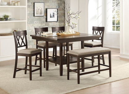 Homelegance  - Balin Counter Height Table W/ Lazy Susan - 5716-36  view 7