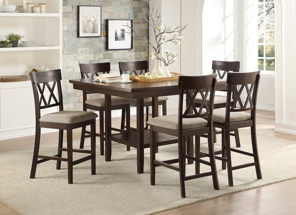 Homelegance  - Balin Counter Height Table W/ Lazy Susan - 5716-36  view 8