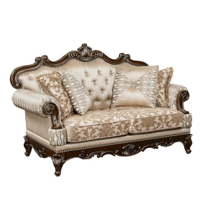 Homelegance  - Balthasar Love Seat in Brown - 8570-2  view 1