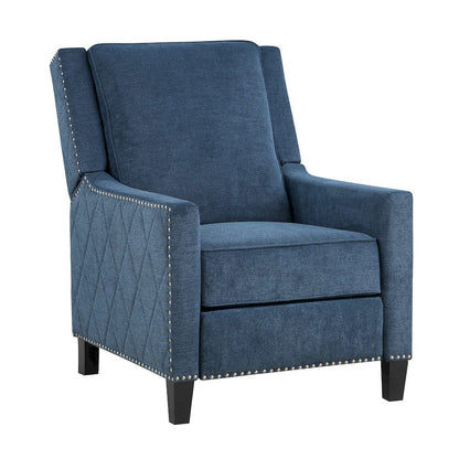 Homelegance  - Banks Push Back Reclining Chair in Blue - 8505BU-1  view 1