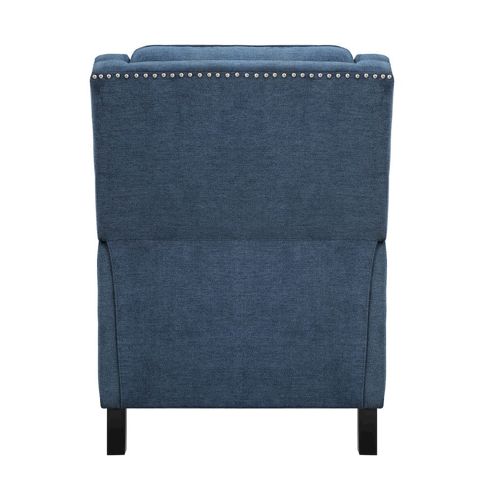 Homelegance  - Banks Push Back Reclining Chair in Blue - 8505BU-1  view 3