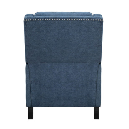 Homelegance  - Banks Push Back Reclining Chair in Blue - 8505BU-1  view 3