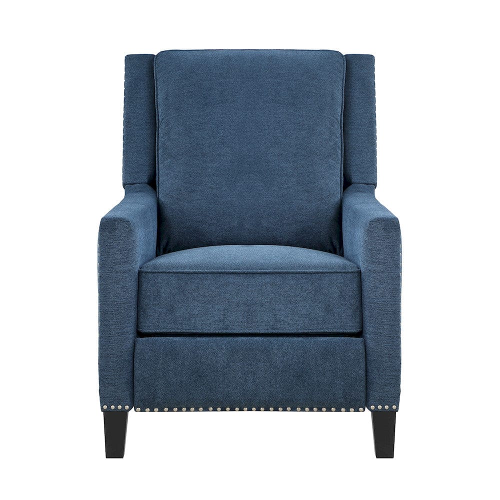 Homelegance  - Banks Push Back Reclining Chair in Blue - 8505BU-1  view 6