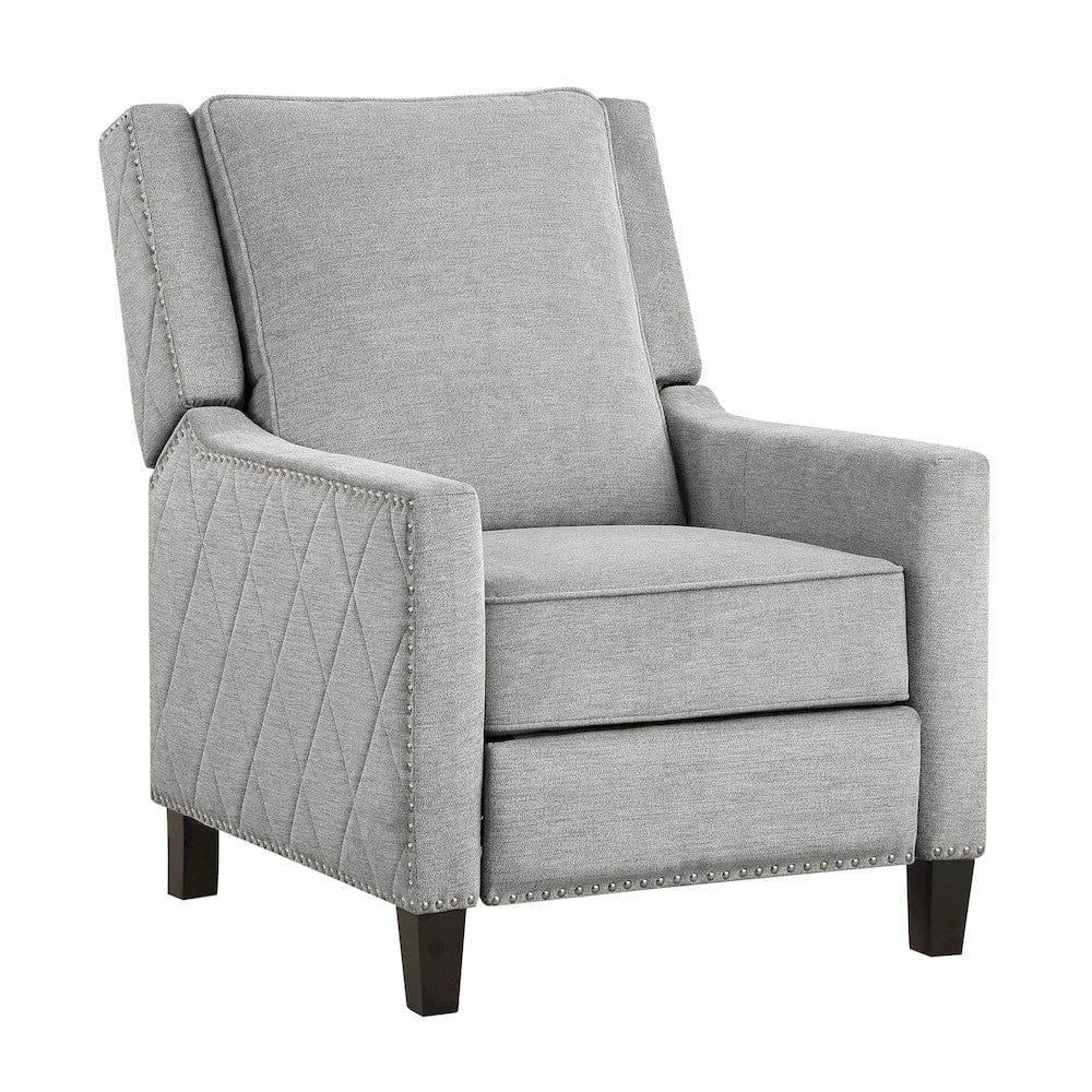 Homelegance  - Banks Push Back Reclining Chair in Gray - 8505GY-1  view 1
