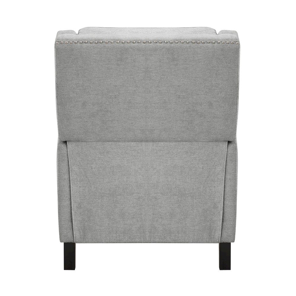 Homelegance  - Banks Push Back Reclining Chair in Gray - 8505GY-1  view 4