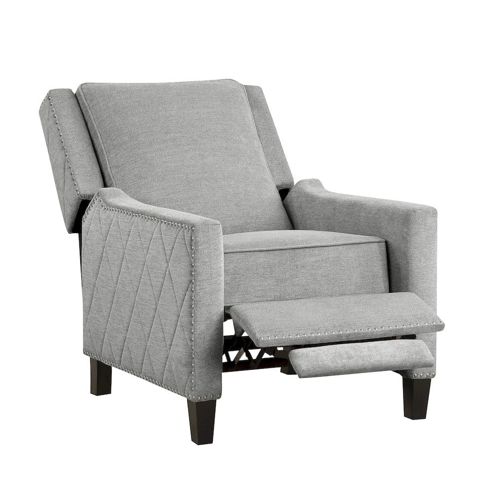 Homelegance  - Banks Push Back Reclining Chair in Gray - 8505GY-1  view 5