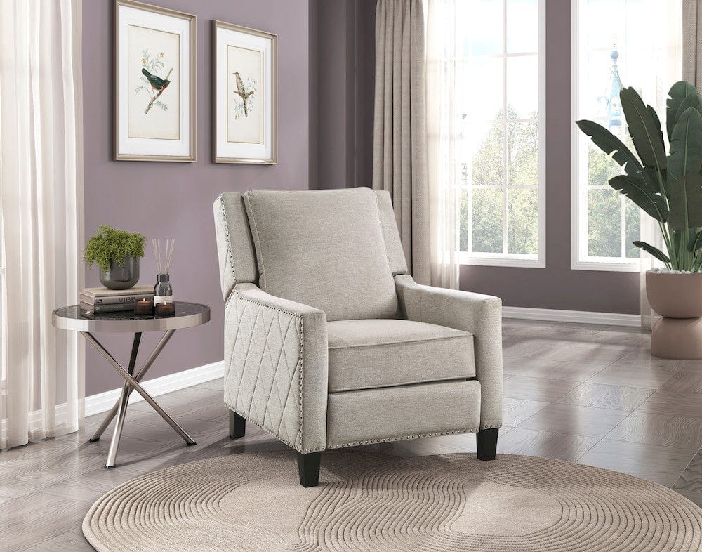 Homelegance  - Banks Push Back Reclining Chair in Sand - 8505SN-1  view 2