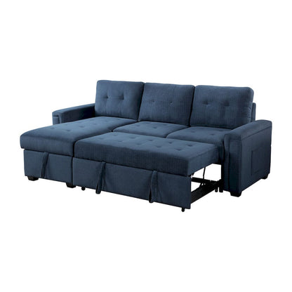 Homelegance  - Barbara Reversible Sectional W/ Hidden Storage and Pull-out Bed in Blue - 9259xSC  view 1
