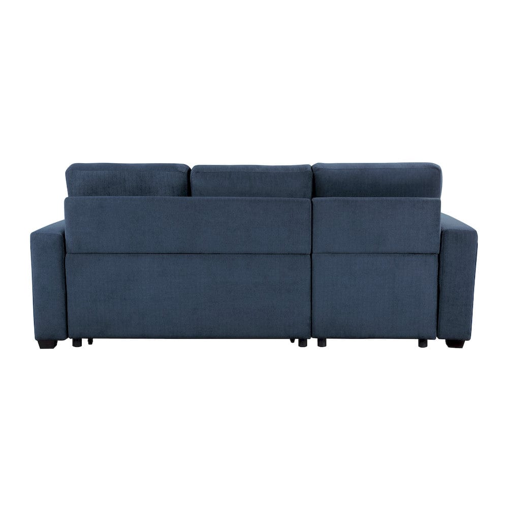 Homelegance  - Barbara Reversible Sectional W/ Hidden Storage and Pull-out Bed in Blue - 9259xSC  view 2