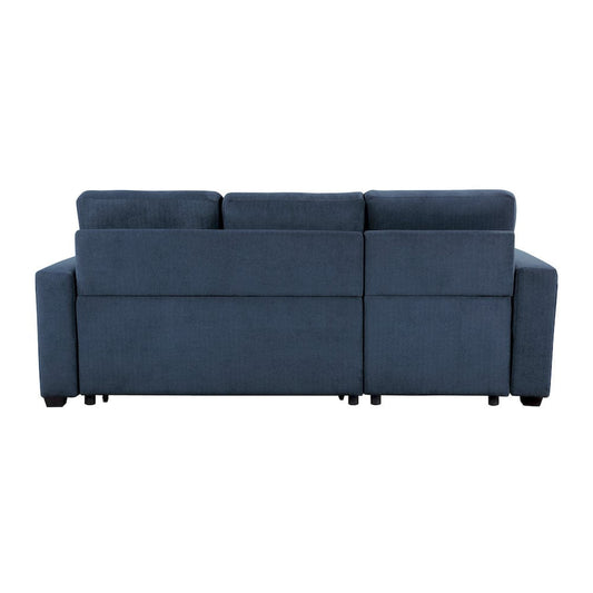 Homelegance  - Barbara Reversible Sectional W/ Hidden Storage and Pull-out Bed in Blue - 9259xSC  view 2
