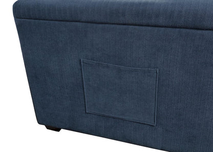 Homelegance  - Barbara Reversible Sectional W/ Hidden Storage and Pull-out Bed in Blue - 9259xSC  view 7