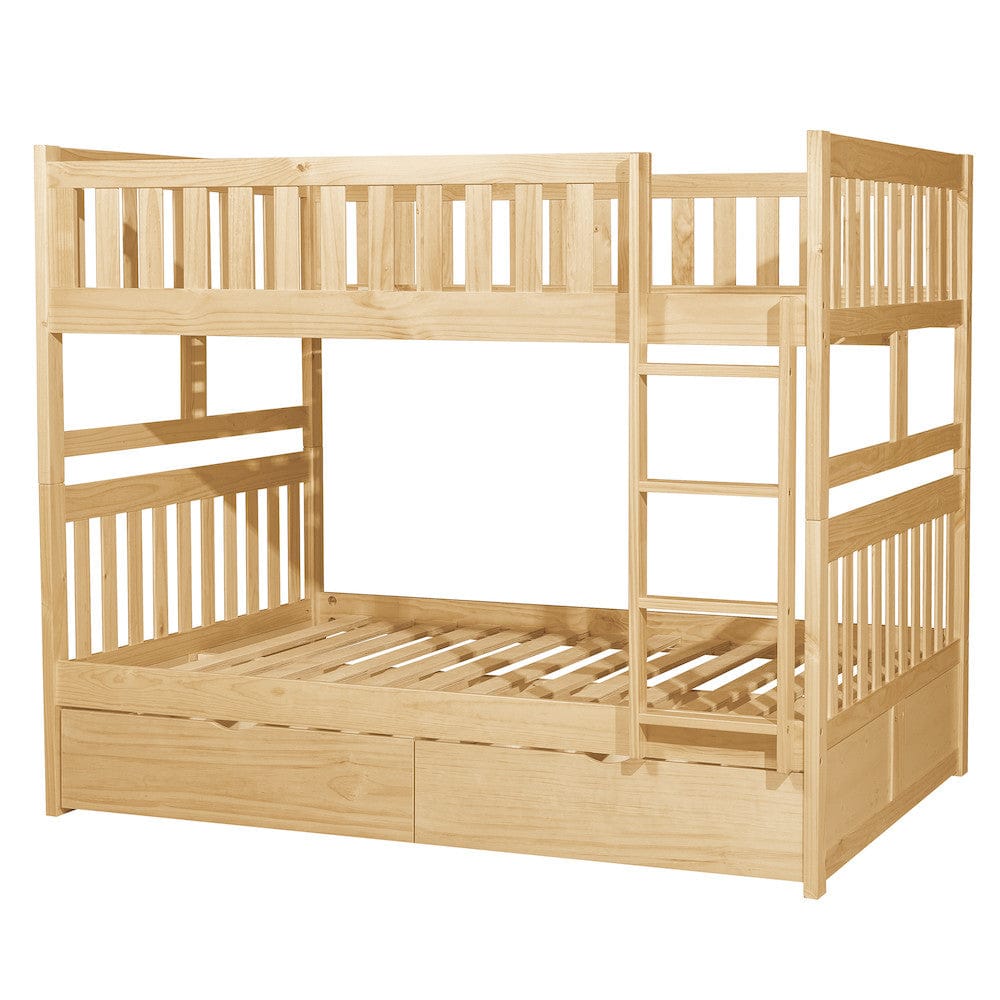 Homelegance  - Bartly Full/Full Bunk Bed W/ Storage Boxes - B2043FF-1xT  view 2