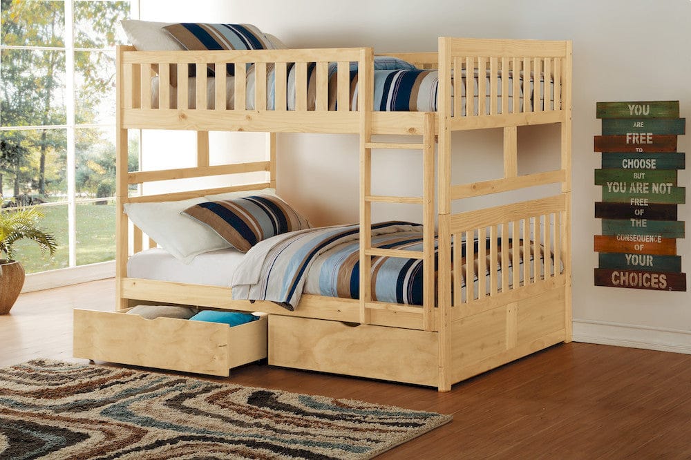Homelegance  - Bartly Full/Full Bunk Bed W/ Storage Boxes - B2043FF-1xT  view 9