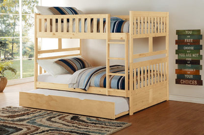 Homelegance  - Bartly Full/Full Bunk Bed W/ Twin Trundle - B2043FF-1xR  view 6