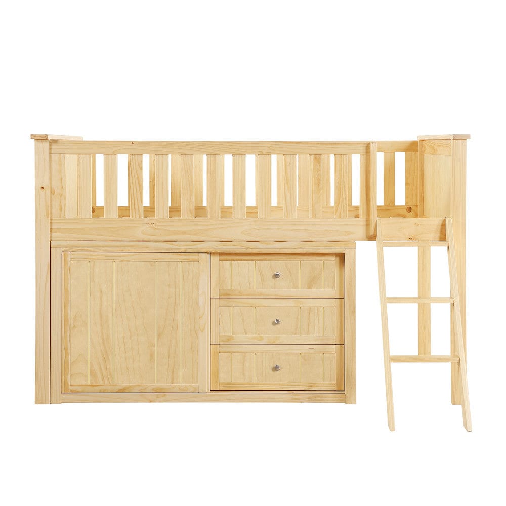 Homelegance  - Bartly Low Loft Bunk W/ Bookcase and 2 Dressers - B2043LL-1xBC2DR  view 9