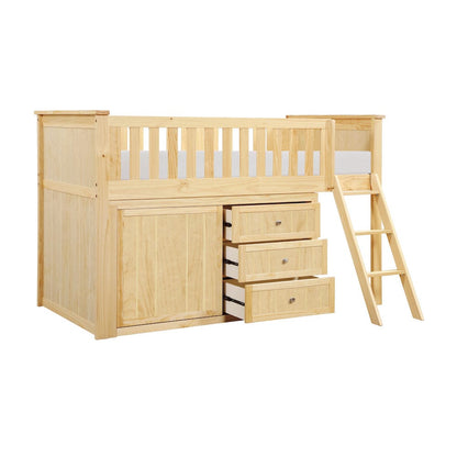 Homelegance  - Bartly Low Loft Bunk W/ Bookcase and 2 Dressers - B2043LL-1xBC2DR  view 10