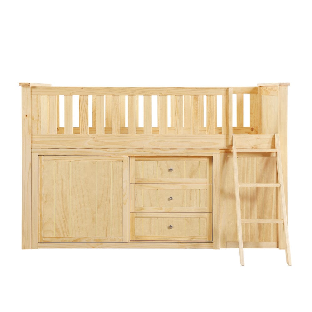 Homelegance  - Bartly Low Loft Bunk W/ Bookcase and Dresser - B2043LL-1xBCDR  view 1