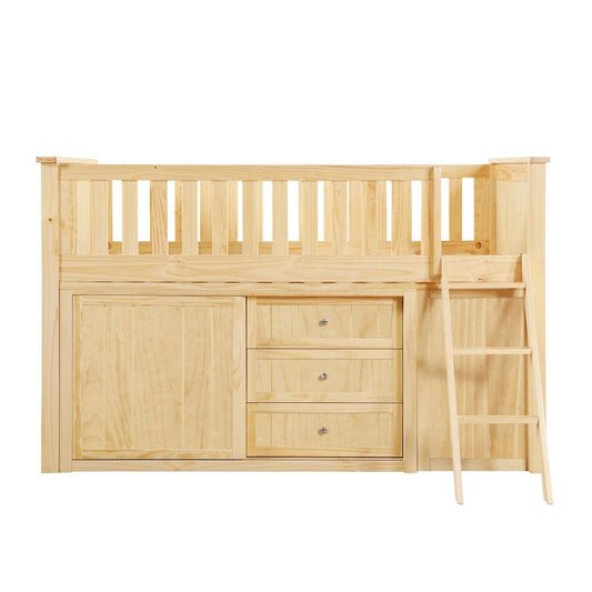 Homelegance  - Bartly Low Loft Bunk W/ Bookcase and Dresser - B2043LL-1xBCDR  view 1