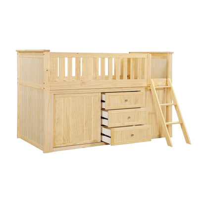 Homelegance  - Bartly Low Loft Bunk W/ Bookcase and Dresser - B2043LL-1xBCDR  view 3