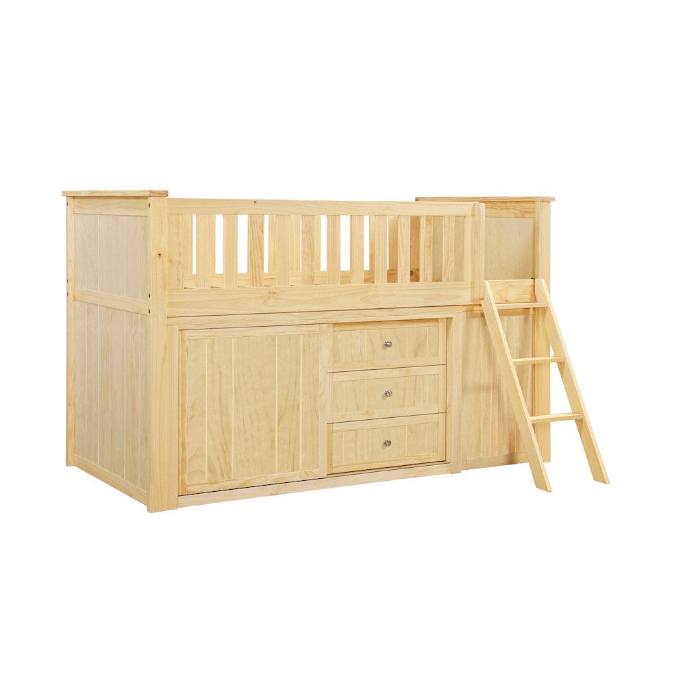 Homelegance  - Bartly Low Loft Bunk W/ Bookcase and Dresser - B2043LL-1xBCDR  view 5
