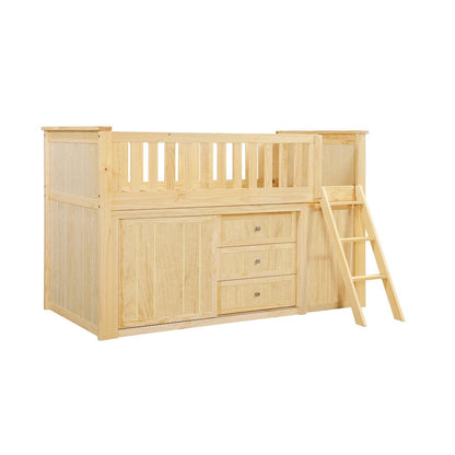 Homelegance  - Bartly Low Loft Bunk W/ Bookcase and Dresser - B2043LL-1xBCDR  view 5