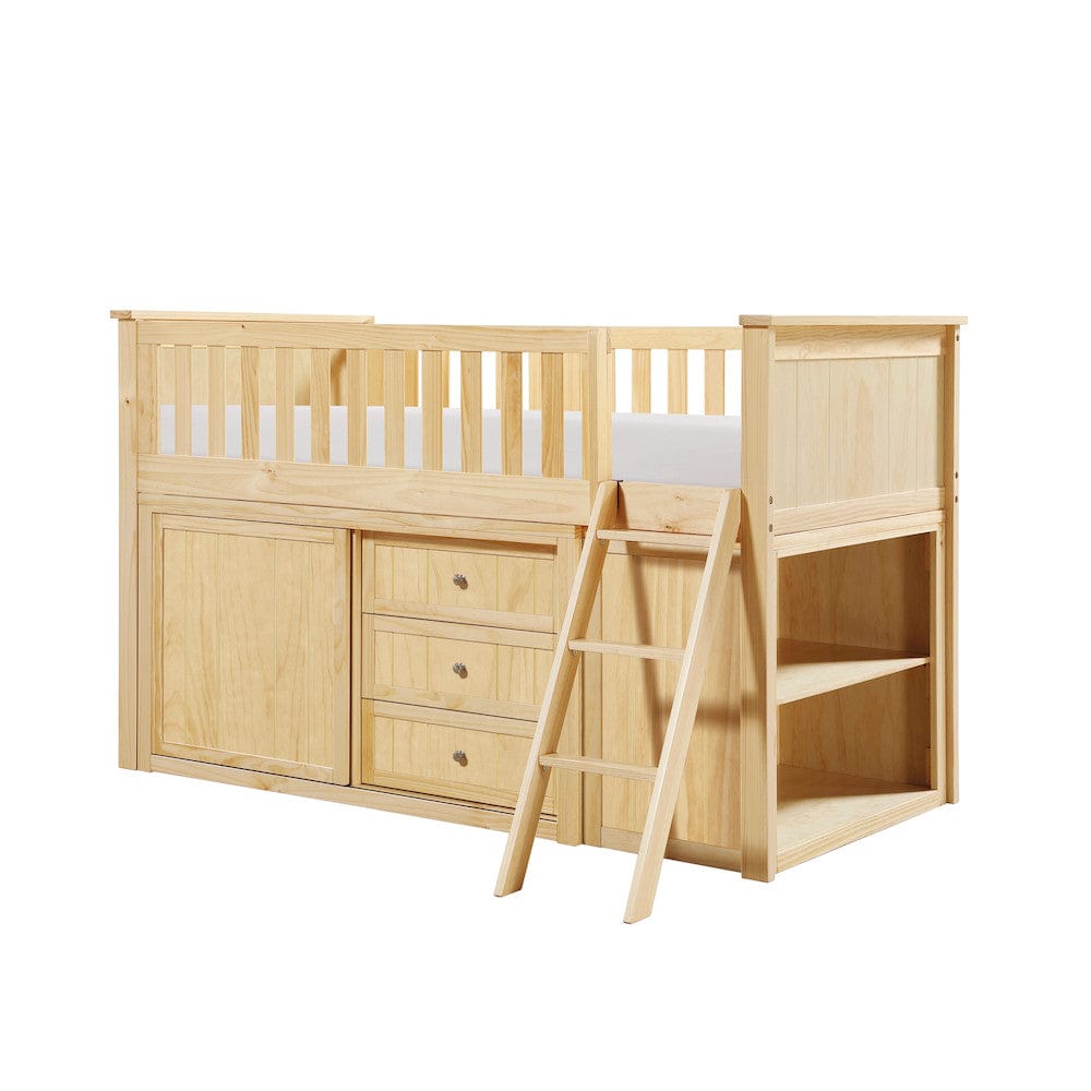 Homelegance  - Bartly Low Loft Bunk W/ Bookcase and Dresser - B2043LL-1xBCDR  view 6