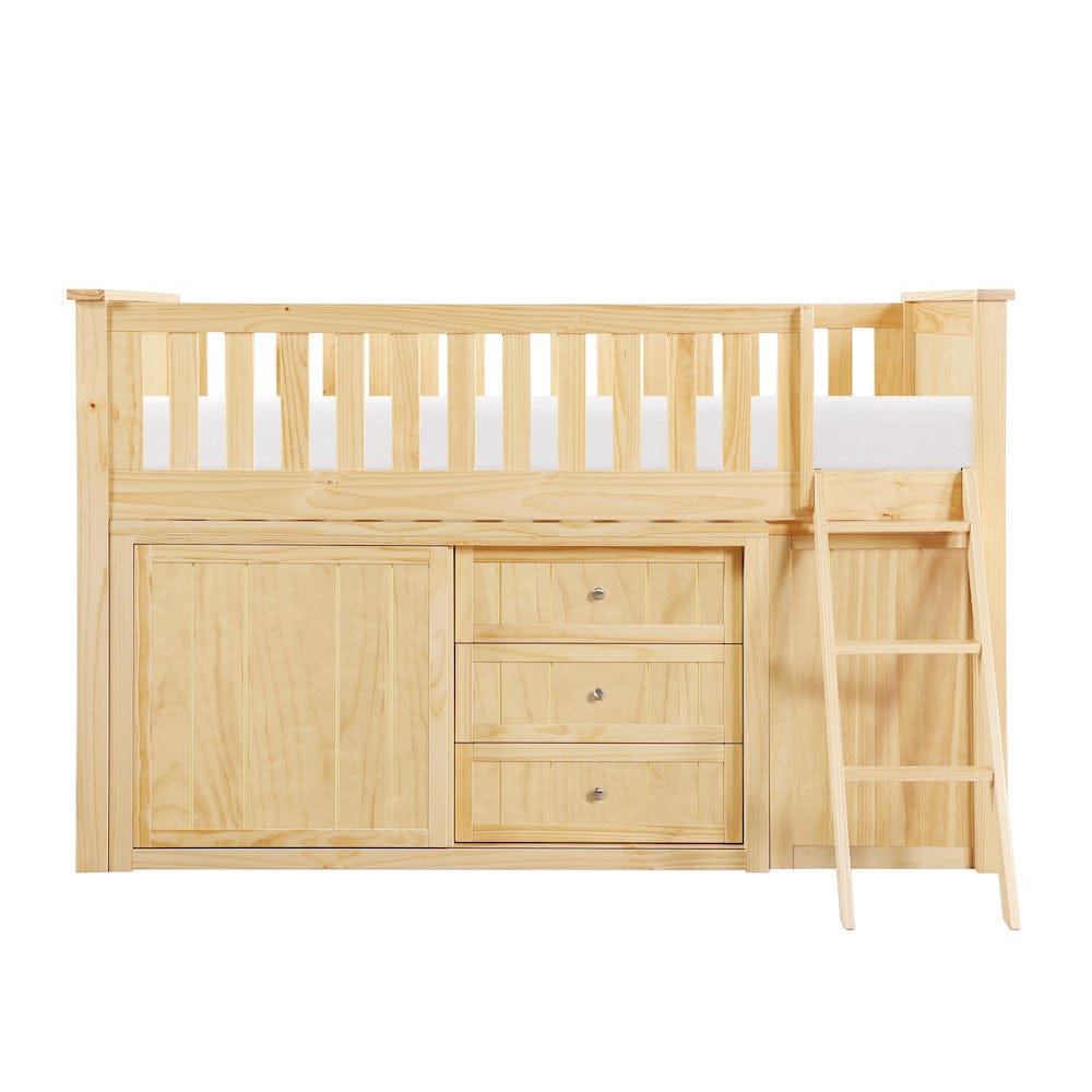 Homelegance  - Bartly Low Loft Bunk W/ Bookcase and Dresser - B2043LL-1xBCDR  view 8