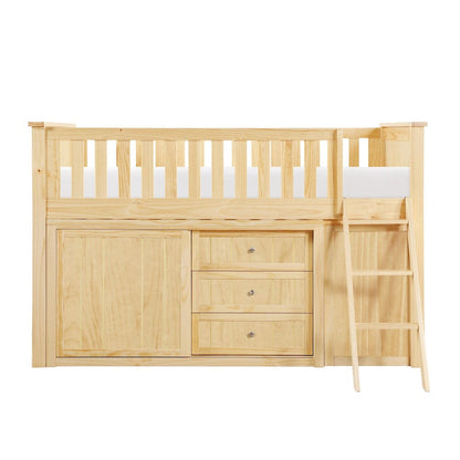 Homelegance  - Bartly Low Loft Bunk W/ Bookcase and Dresser - B2043LL-1xBCDR  view 8