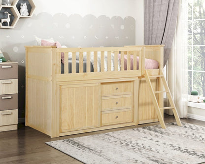 Homelegance  - Bartly Low Loft Bunk W/ Bookcase and Dresser - B2043LL-1xBCDR  view 11