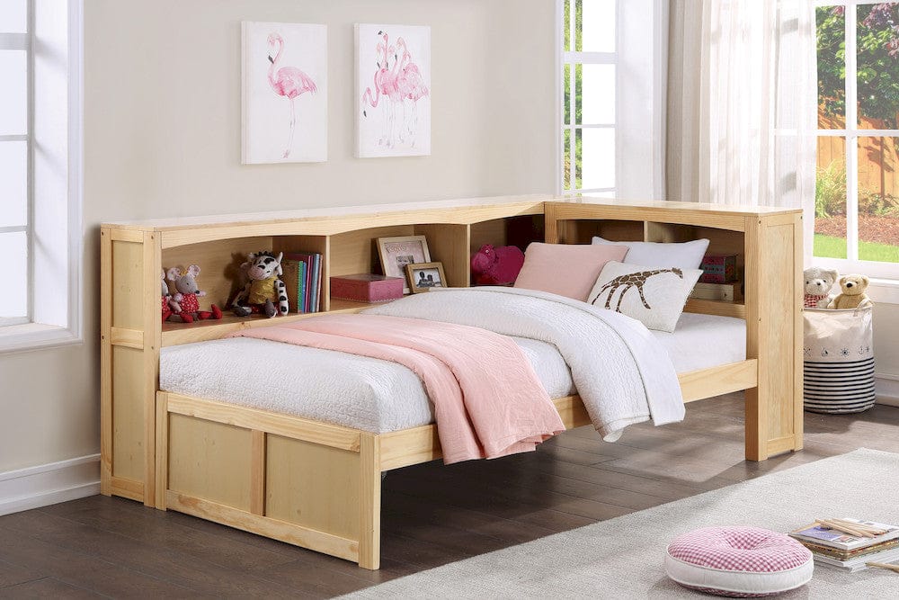 Homelegance  - Bartly Twin Bookcase Corner Platform Bed - B2043BC-1BCx  view 4