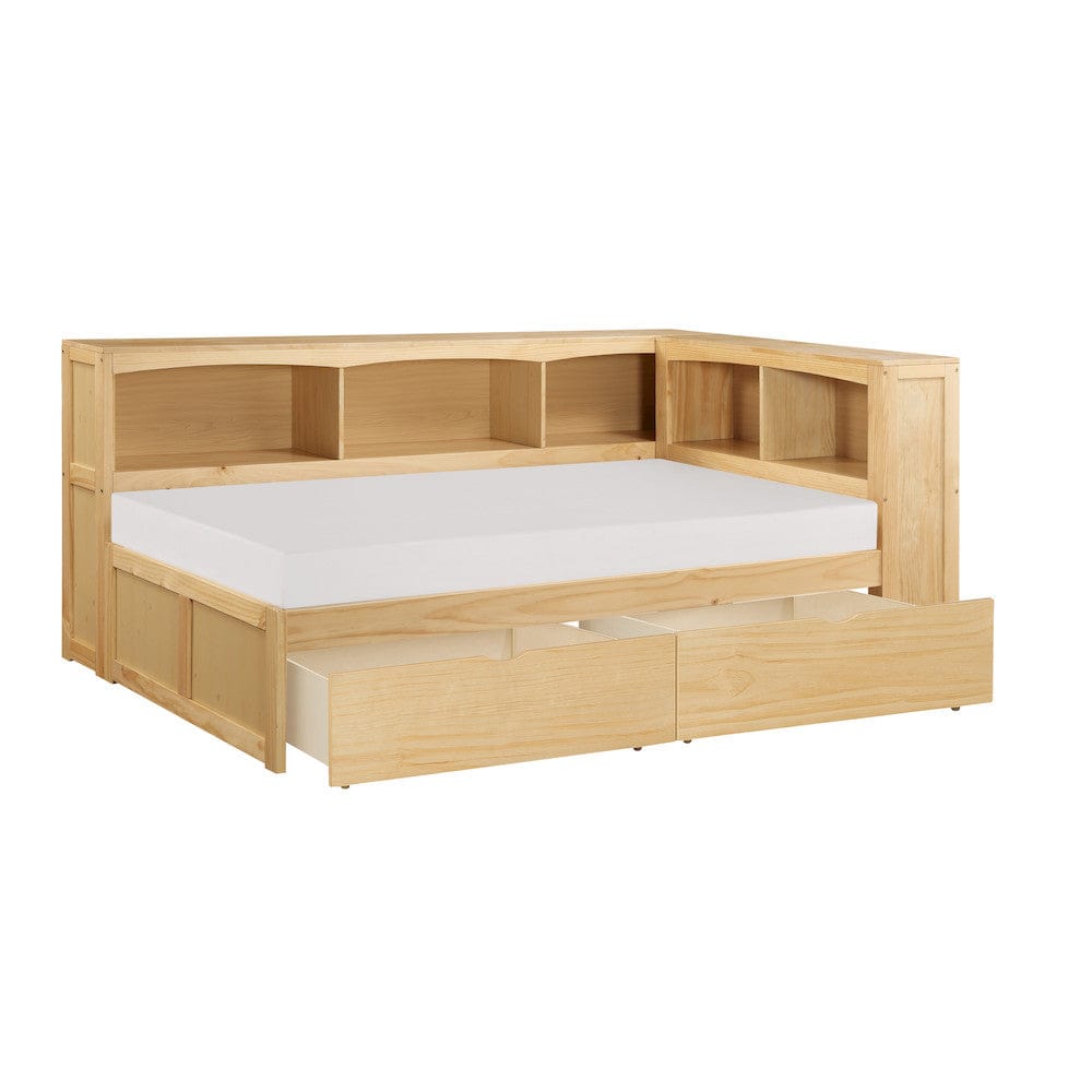 Homelegance  - Bartly Twin Bookcase Corner Platform Bed W/ Storage Boxes - B2043BC-1BCTx  view 3