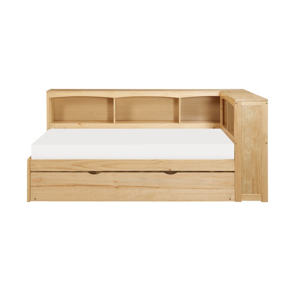 Homelegance  - Bartly Twin Bookcase Corner Platform Bed W/ Twin Trundle - B2043BC-1BCRx  view 6