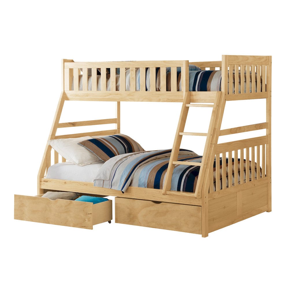 Homelegance  - Bartly Twin/Full Bunk Bed W/ Storage Boxes - B2043TF-1xT  view 1