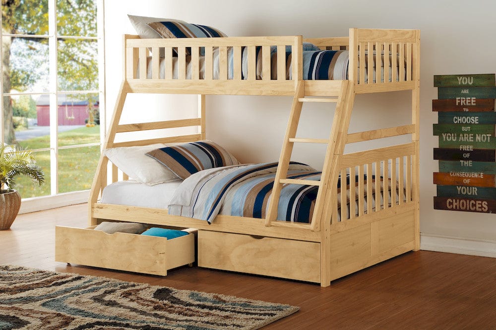 Homelegance  - Bartly Twin/Full Bunk Bed W/ Storage Boxes - B2043TF-1xT  view 5