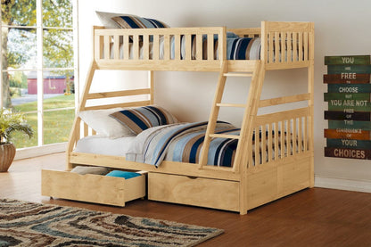 Homelegance  - Bartly Twin/Full Bunk Bed W/ Storage Boxes - B2043TF-1xT  view 5