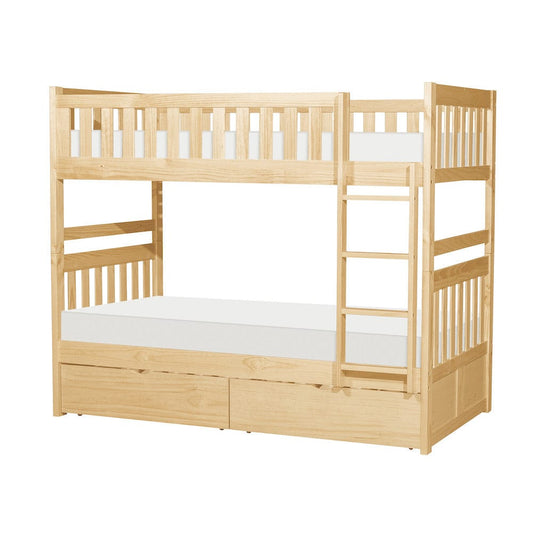 Homelegance  - Bartly Twin/Twin Bunk Bed W/ Storage Boxes - B2043-1xT  view 2
