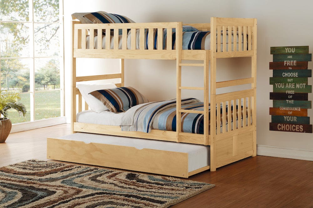 Homelegance  - Bartly Twin/Twin Bunk Bed W/ Twin Trundle - B2043-1xR  view 11