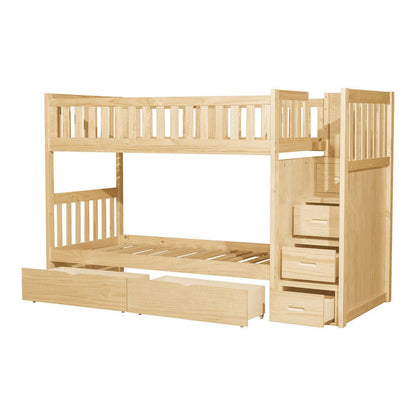 Homelegance  - Bartly Twin/Twin Step Bunk Bed W/ Storage Boxes - B2043SB-1xT  view 3